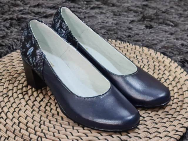 Pantofi dama piele bleumarin Gloria biashoes.ro imagine reduceri